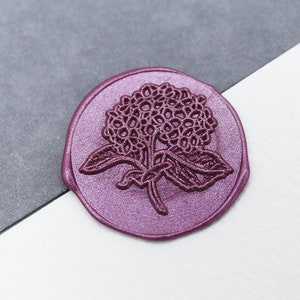 Hydrangea Wax Seal Stamp/wedding inivtation Stamp/Flower Wax Seal Stamp/Floral sealing wax /birthday or wedding  gift box set