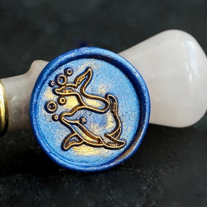 Dolphin Wax Seal Stamp/ sea fish Wax Seal Stamp/ scrapbook Wax Seal Stamp /gift for kids/ wax stamp gift box/ envelope wax seal stamp