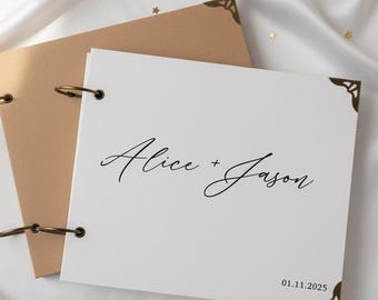 Custom Photo Memory Book, personalised photo Album, wedding Photo Album, Wedding Guest Book, Travel polaroids Photo Book, DIY Scrapbooking