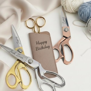 Custom name fabric Scissors, engrave name Scissor gift, Tailor embroidery Scissors, Gold Scissors, Silver Scissors,  personalized gift