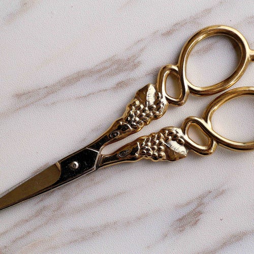 Peacock Scissor /gold Antique Vintage Scissors /embroidery Etsy