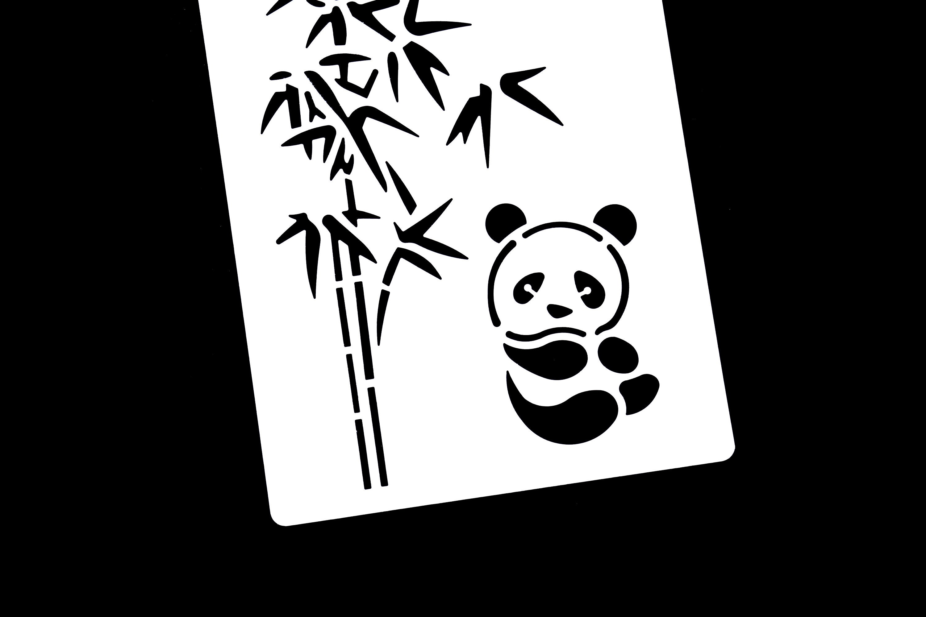 plastic-panda-stencil-bamboo-forest-planner-stencil-notebook-etsy