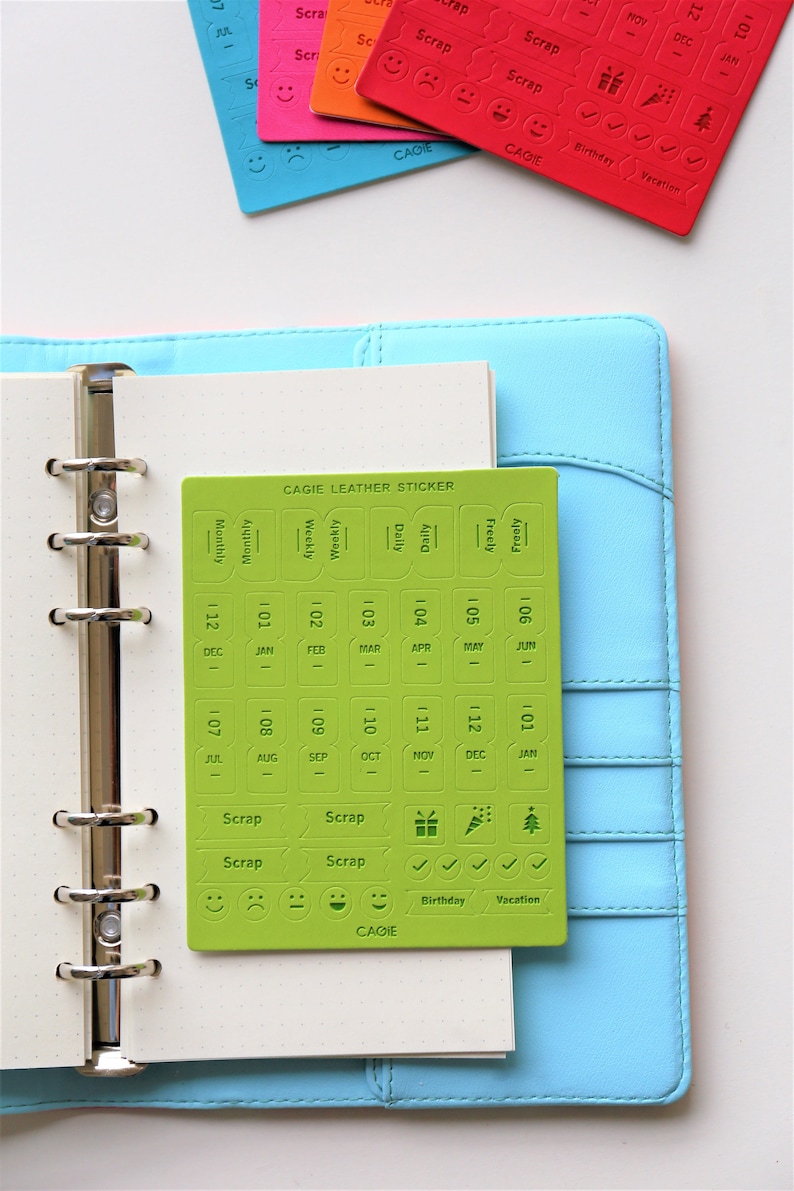 Lot De 8 Feuilles D'autocollants Pour Agenda, Planificateur, Scrapbooking – Multicolore