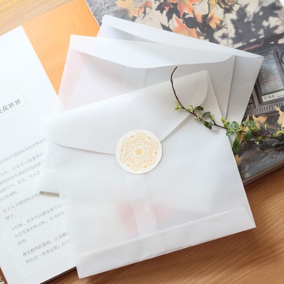 Square Transparent  Envelopes  white clear envelopesClear Envelopes  Glassine Envelopesgift packing