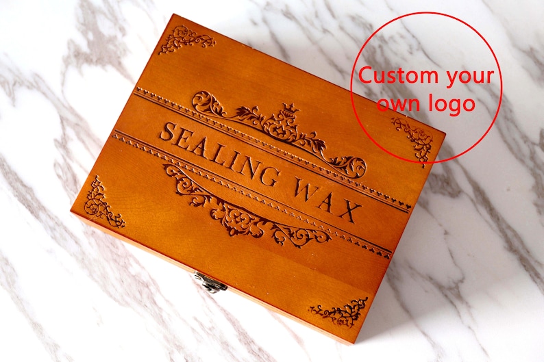 Custom Your Own Logo Wax Seal Box Set /wedding Gift Box Set Etsy