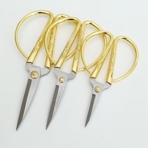 Gold Antique Scissors/Gold Antique Vintage Scissors /custom engrave embroidery scissors/cute stationery/planner accessories