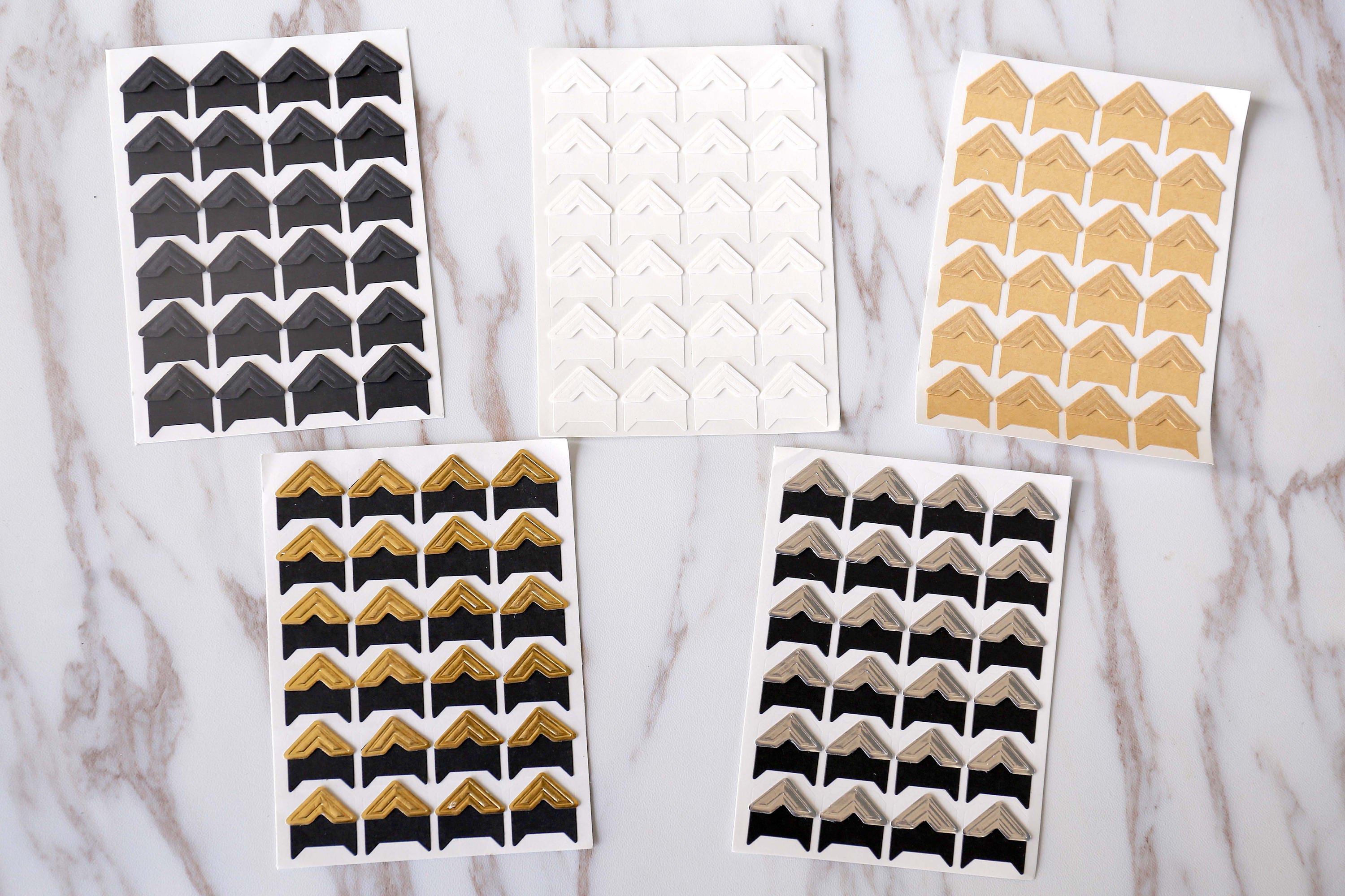 120pcs Photo Corners Stickers black Photo Corners Etsy