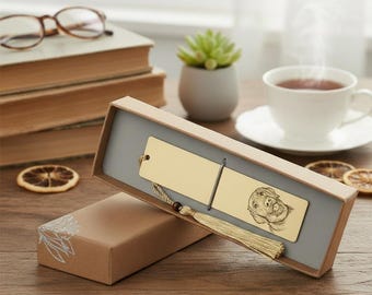 Personalized Pet Portait Brass Bookmark, Gift for Pet Owners &Friends, Traveler notebook clip Unique Page Marker, Custom Pet bookmark