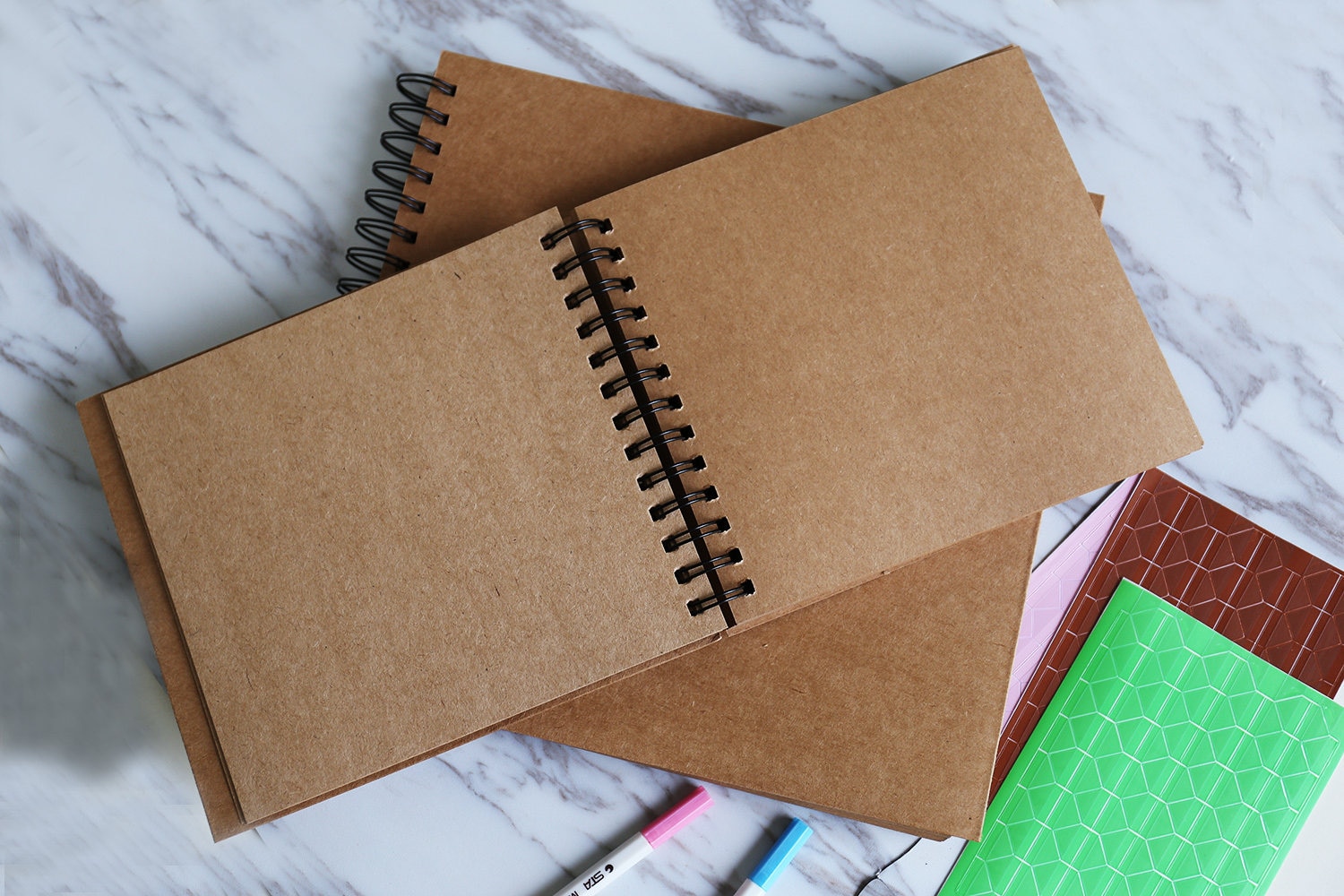 Spiral Large Kraft Scrapbook Albuminstax Photo Album DIY Etsy