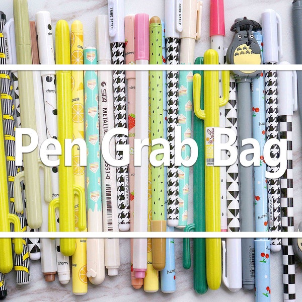 Pens Grab Bag - Random Pick  pens  /Stationery Items / Kawaii Stationery planner Pens / Gift Pens