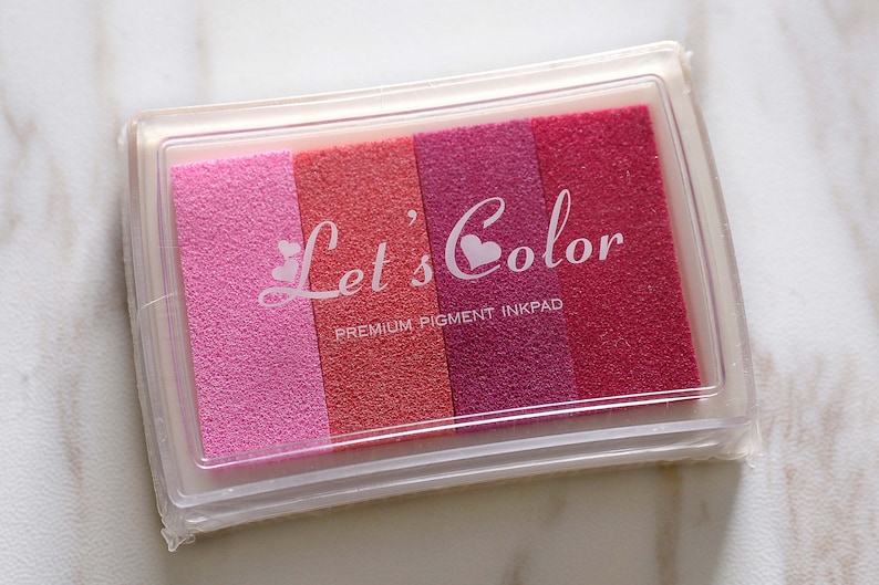 24 Colors Gradient Ink Pad /multicolor Rainbows Stamps/ink Etsy