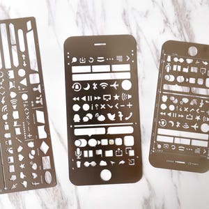 Planner Stencil/ Bullet Journal Stencil/RVS planner stencil / Stencil template /Filofax Stencil,/planner supplies