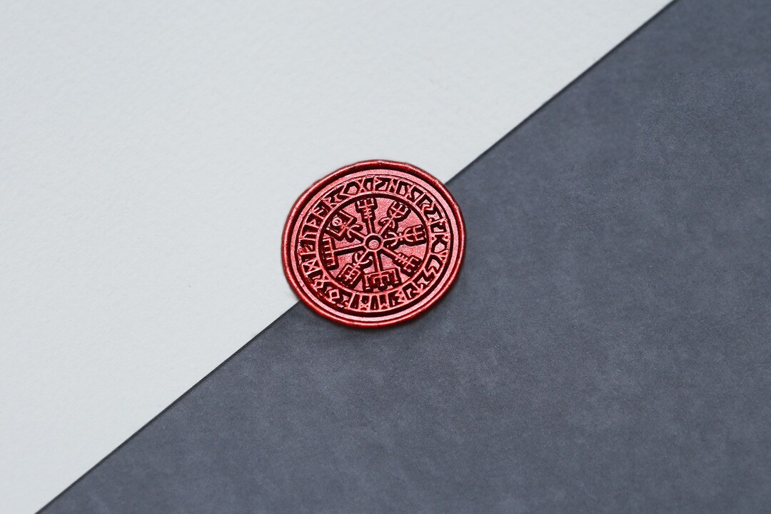 Viking Rune Vegvisir Wax Seal Stamp/vegvisir Wax Seal Stamp/custom ...