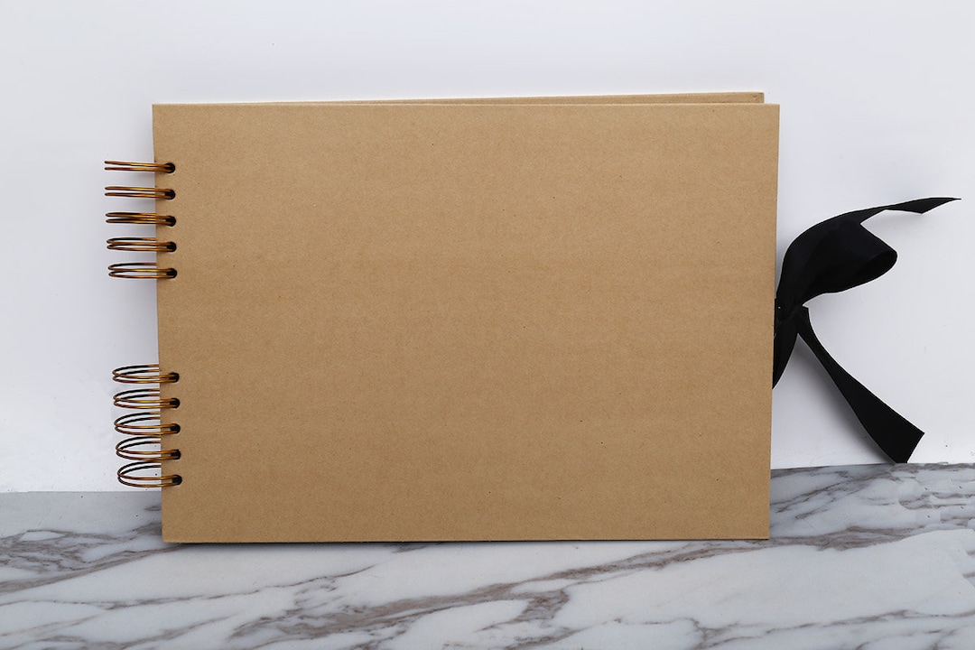 Spiral A4 Kraft Scrapbook Album,instax Photo Album, DIY Blank Album, Wedding Album, Kraft