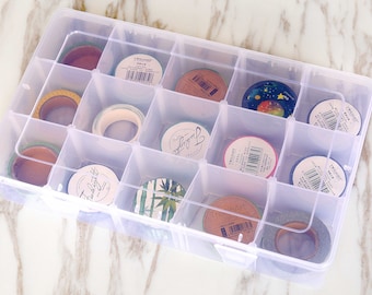 Washi tape Storage Case /Washi Tape Organizer/ Masking Tape Organizer / Washi Tape Holder/Plastic Storage Box Cosmetic Case