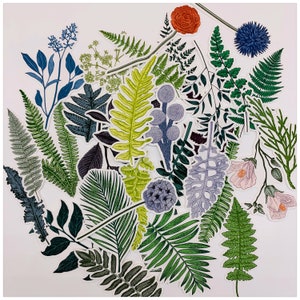 31pcs fern leaf stickers set/plants journal Stickers/ Filofax Stickers/Lap top stickers/Scrapbook Sticker/envelope stickers