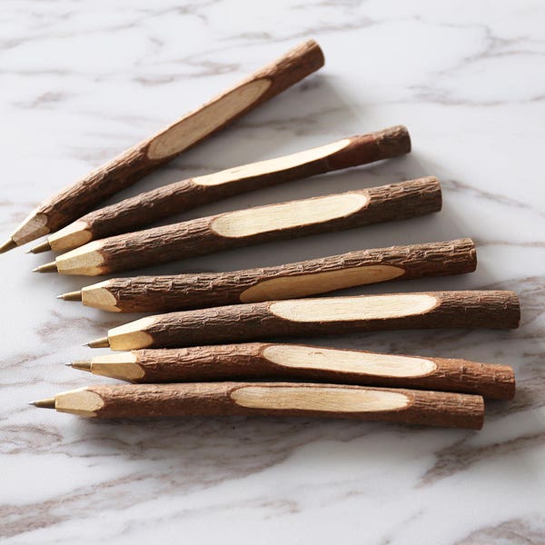 Rustic Wooden Natural Twig Pens, ballpoint pen, rustic wedding pens,wooden pen, wedding guestbook pen,