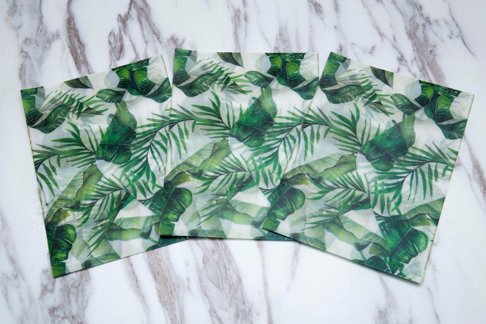 Tropical Leaves Envelopes /plants Envelopes/leaves Envelopes / Etsy