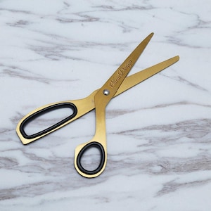 Gold Scissors /Gold Antique Vintage Scissors /custom engrave Desk Accessories Scissors/cute stationery/planner accessories Bild 1