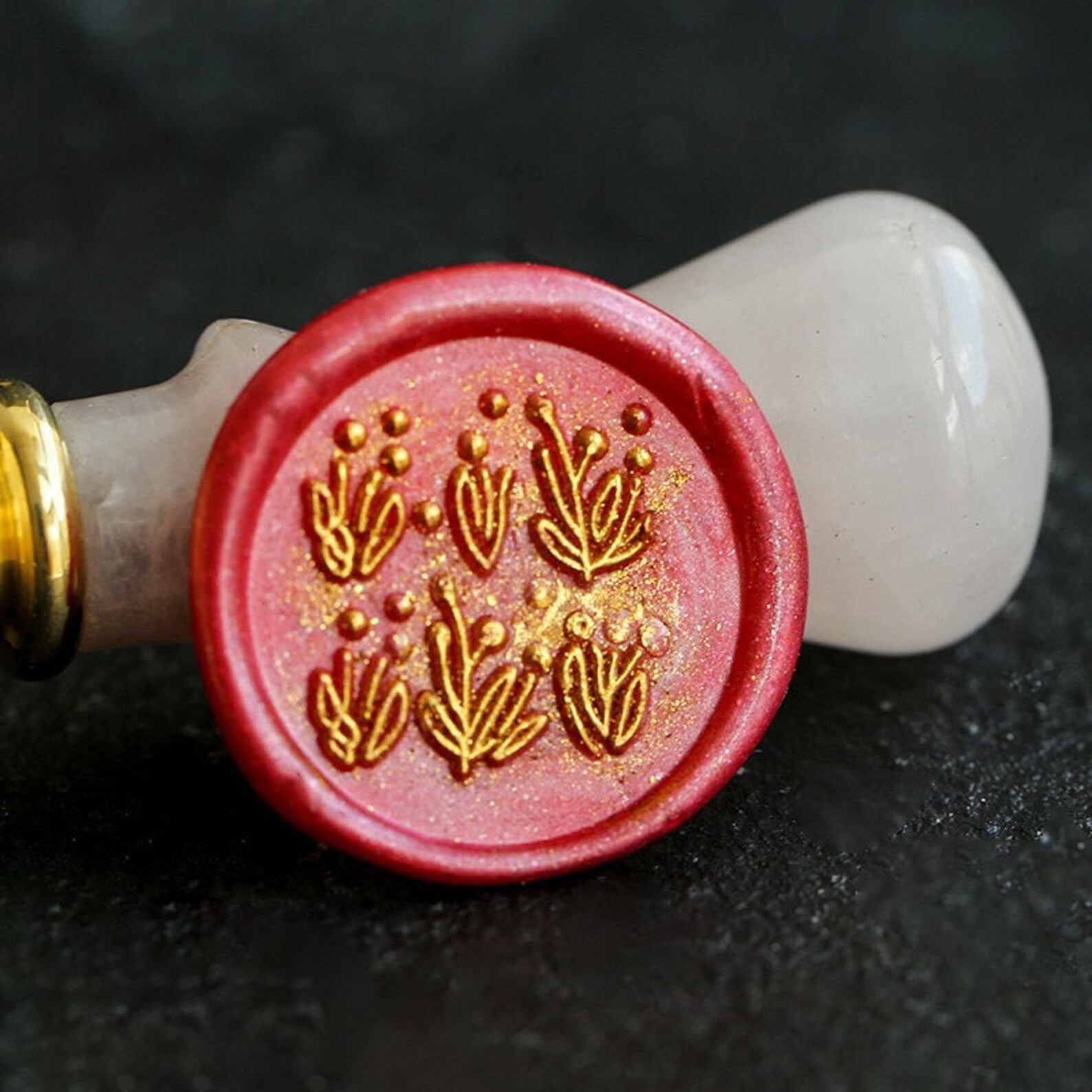 Flower Wax Seal Stamp/ Botanical Herb Wax Stamp Kit /wax Stamp Etsy UK