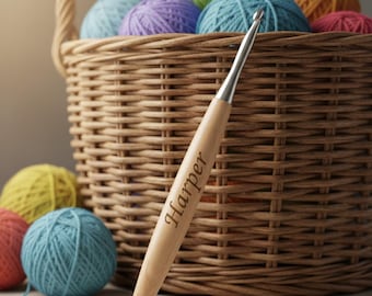 Custom Name Crochet Hook, personalized Crochet Hook for Beginners, Crochet Hook Tool, Ergonomic Crochet Hook, Mother's Day Gift