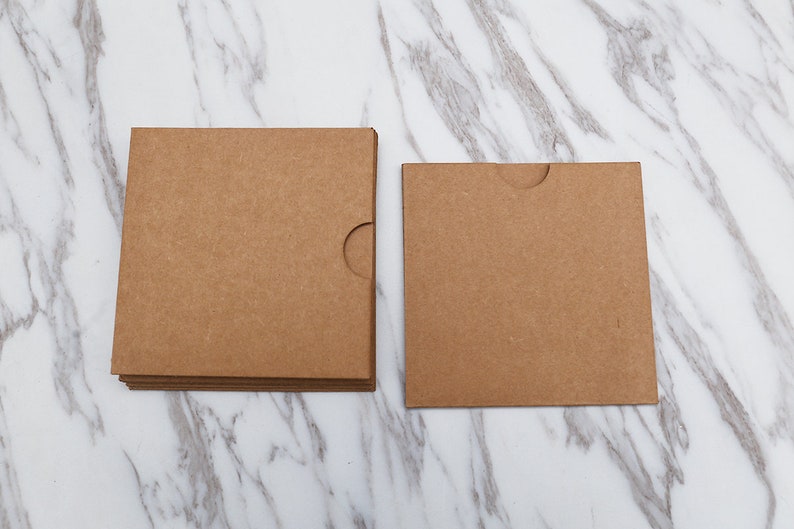Kraft Paper Sleeves /recycled Rigid Kraft Paper 3 CD Sleeves Etsy