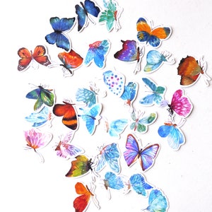 Butterfly  stickers set/ Planner Stickers/ Filofax Stickers/Lap top stickers/Scrapbook Sticker/OS019