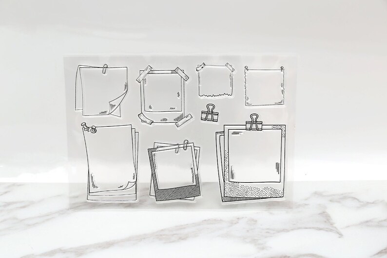 memory note clear rubber stamps memory note clear rubber stamps