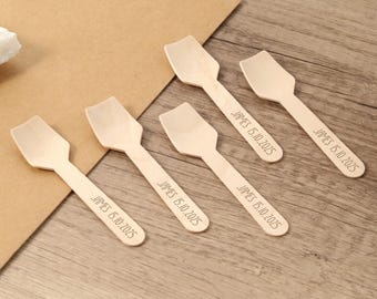 Customised Wooden Dessert Spoons, Wooden Ice Cream Spoon,Wooden Name Spoons,Wedding Favors,Party Supplies