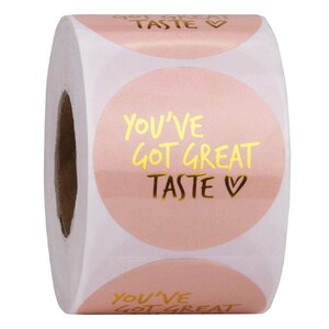 You've got great taste Sticker online Business Stickers food thank you stickers kraft gold foiled stickers