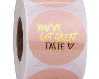 You've got great taste Sticker online Business Stickers food thank you stickers kraft gold foiled stickers