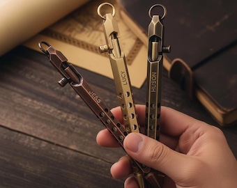 Custom Gifts for Him Engraved Pen, Bolt Action Pen Graduation Gifts, Custom Pens Anniversary Gift for Men Gift for Dad, Teacher