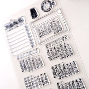 Calendar Clear rubber Stamps/Planner Stamps/Stamp Set/Food Stamps/Planning accessory/ image 8