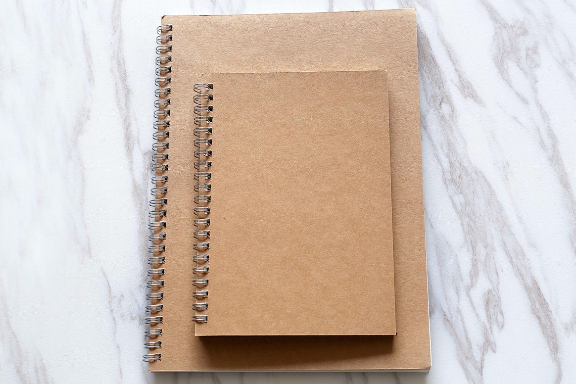 2 Size Spiral Kraft Scrapbook Album/diy Blank Album/instax Etsy
