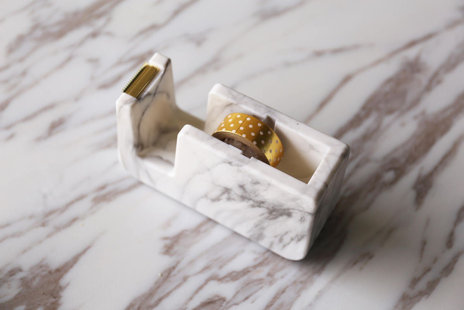 Acrylic Marble Tape Dispenser Minimalist Tape Dispenser Etsy