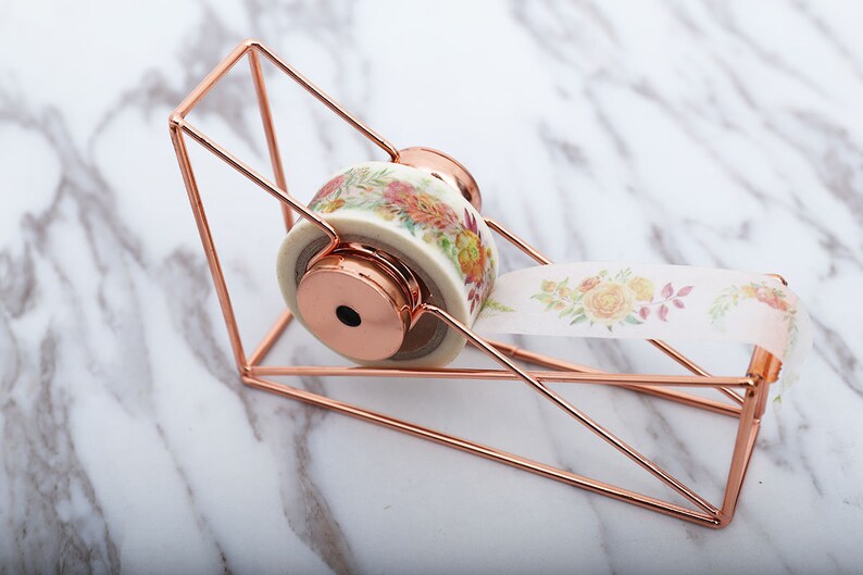 Rose Gold Tape Dispenser/ Minimalist Tape Dispenser/rose Gold Etsy