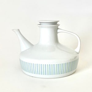 Vintage Paul McCobb Designs Vintage Teapot Eclipse Pattern Circa 1960 Teapot Contempri White