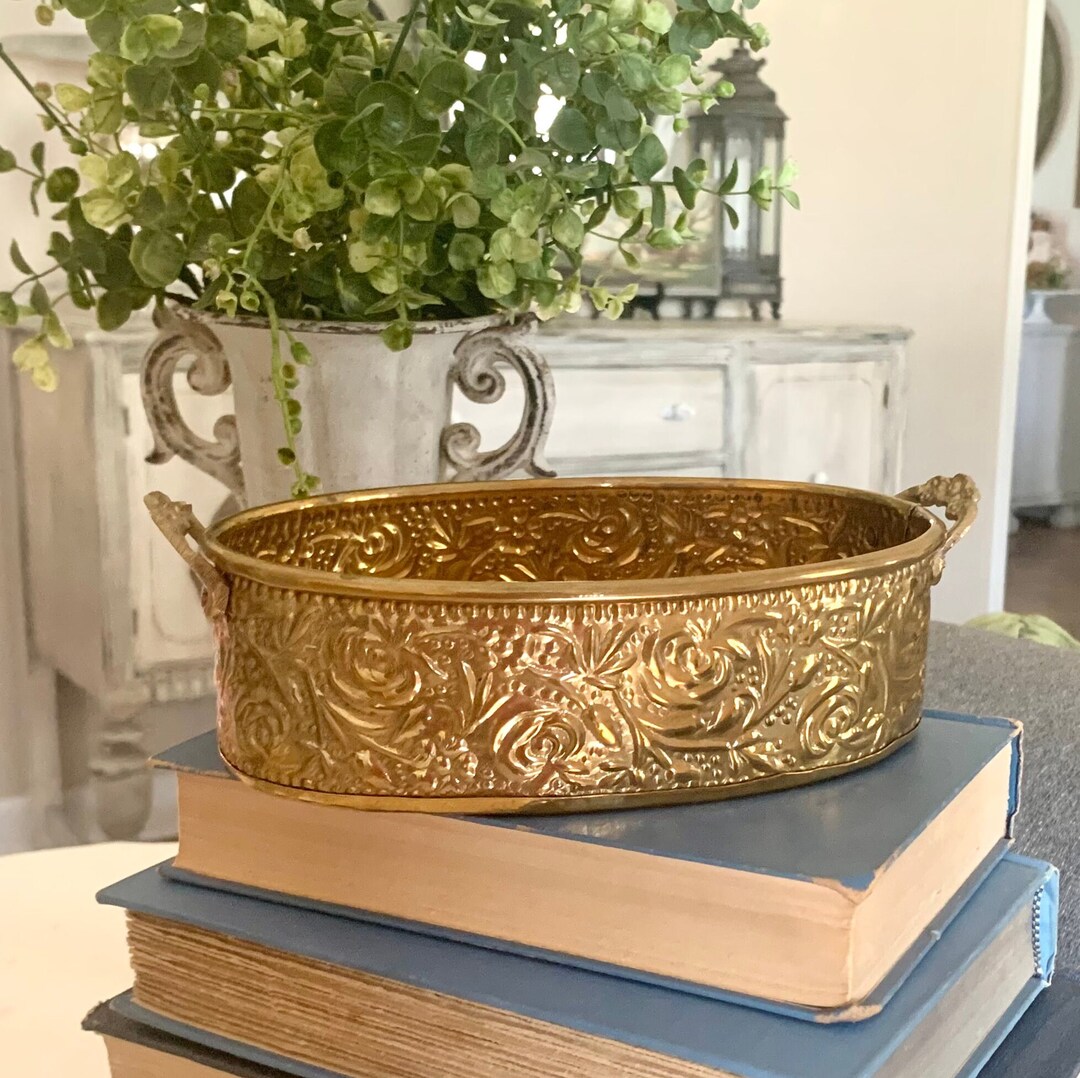 Vintage Gold Tray, Tabletop Decor, French Decor Etsy