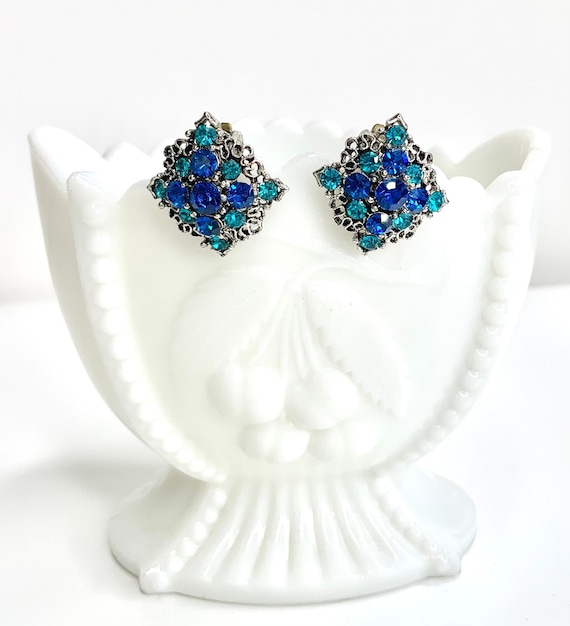 Vintage earrings clip Gem