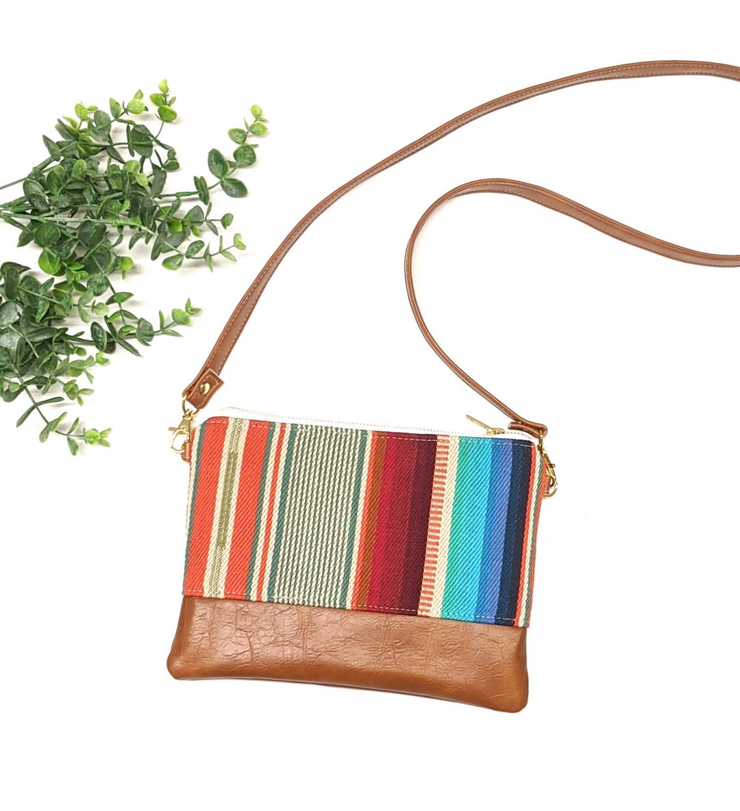 Small Crossbody Bag/ Southwest Bag/ Vegan Leather/ Boho Etsy