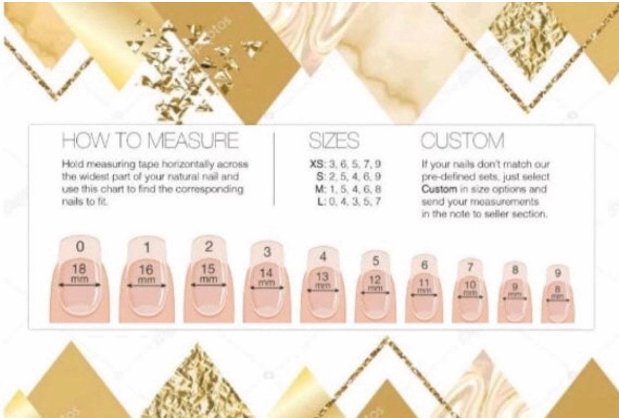Custom Nail Set Custom Nail Sets - Etsy
