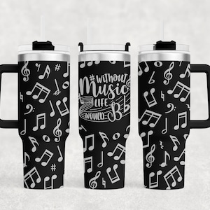 Laser Engraved Music Notes