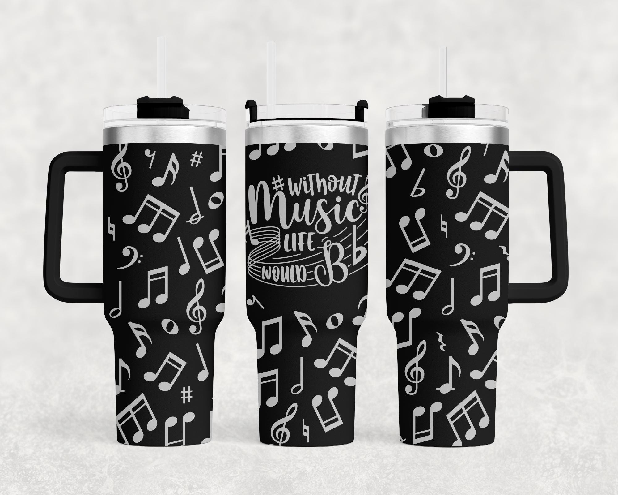 Laser Engraved Music Notes
