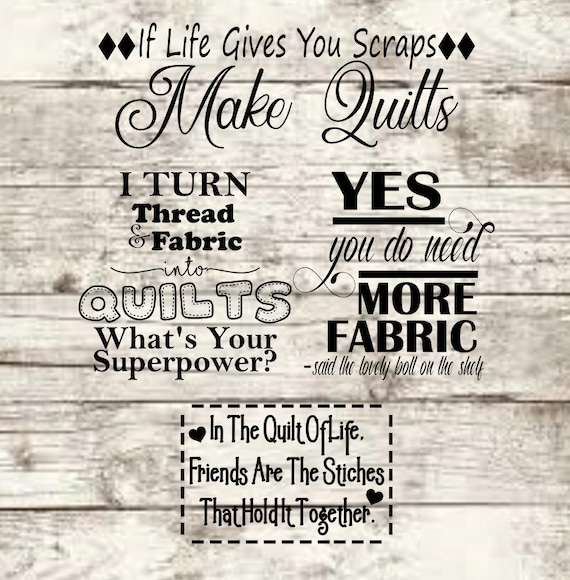 Download Quilt Sayings SVG NEW | Etsy