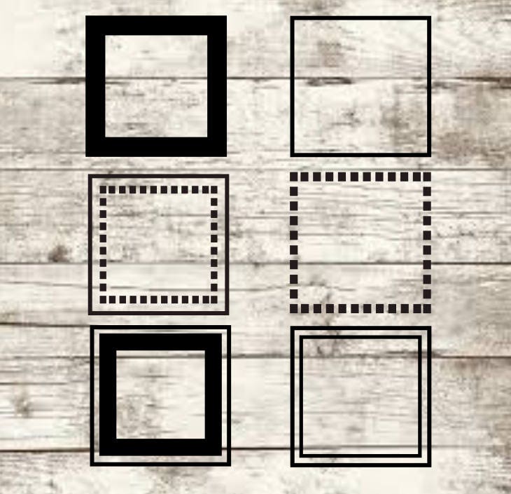 SQUARE FRAMES Etsy