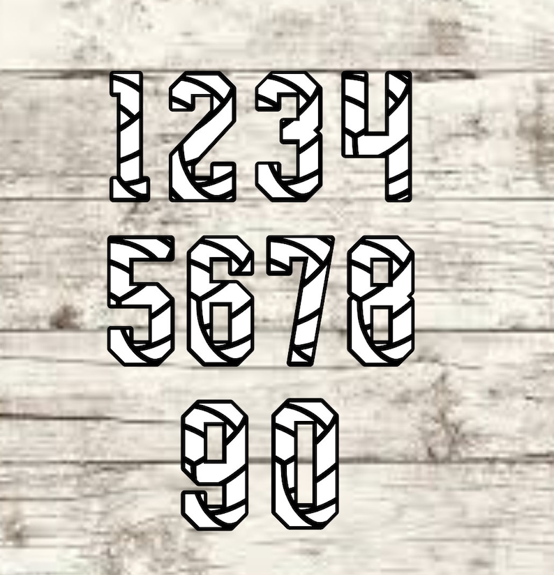 Volleyball Numbers SVG Etsy