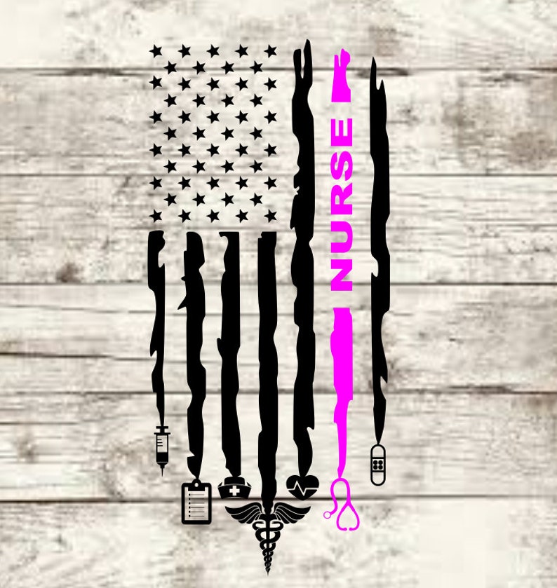 Free Free American Flag Nurse Svg 591 SVG PNG EPS DXF File