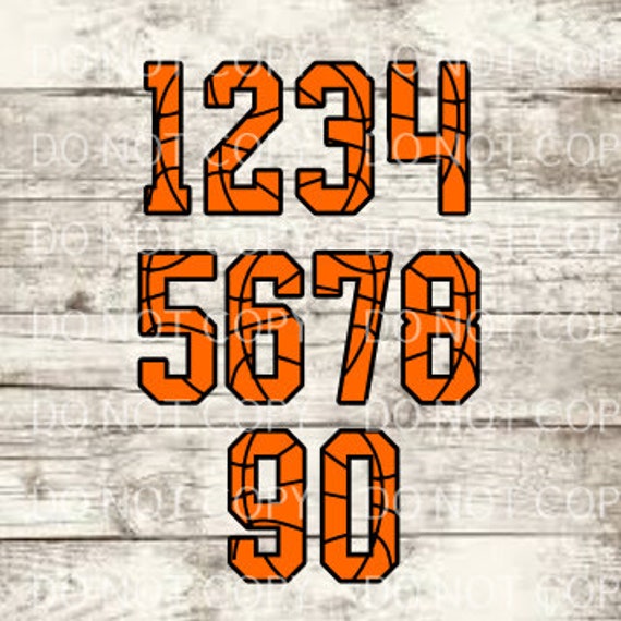 Basketball Numbers Etsy