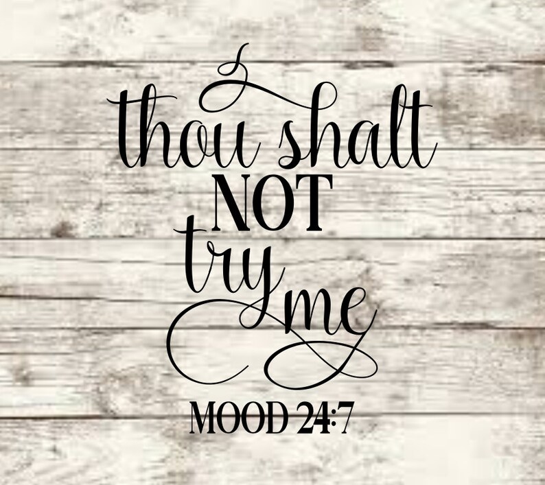 Download Thou Shalt Not Try Me SVG | Etsy