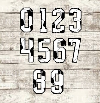 Soccer Numbers - Etsy